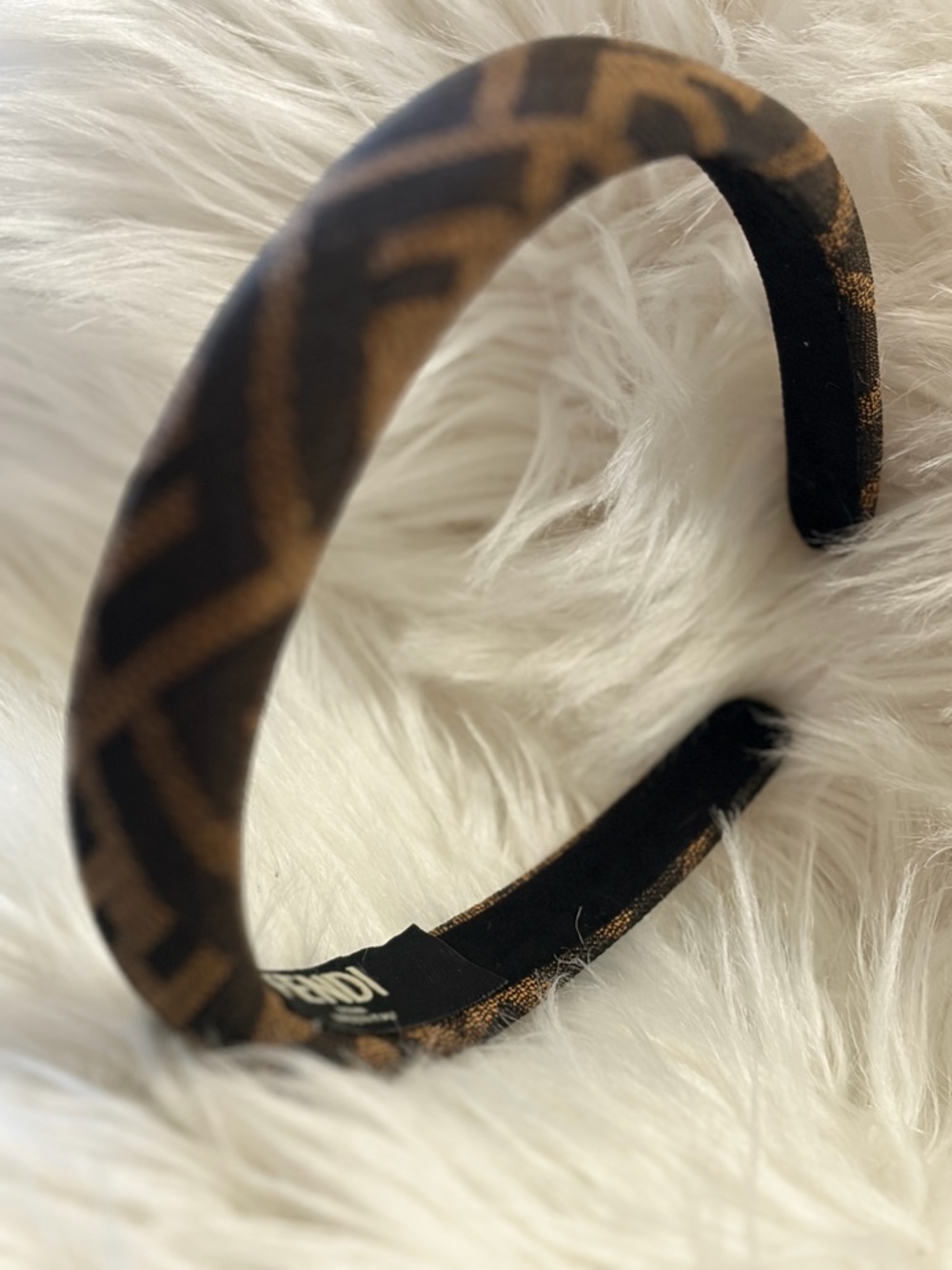 Fendi vintage FF zucca hair band